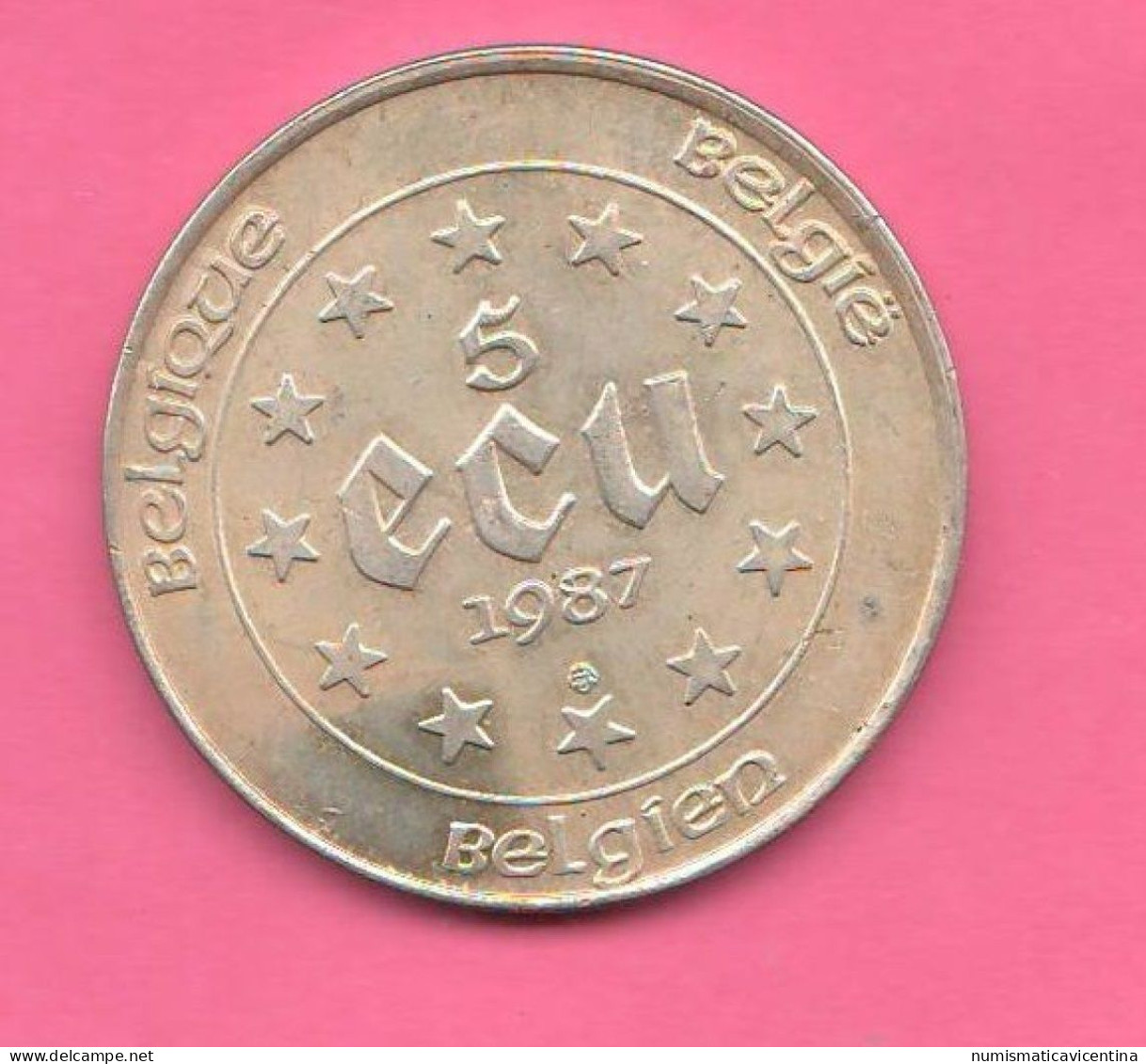 Belgie 5  ECU 1987 Trade Coinage Belgio Silver Coin Belgique  Belgium - Ecus