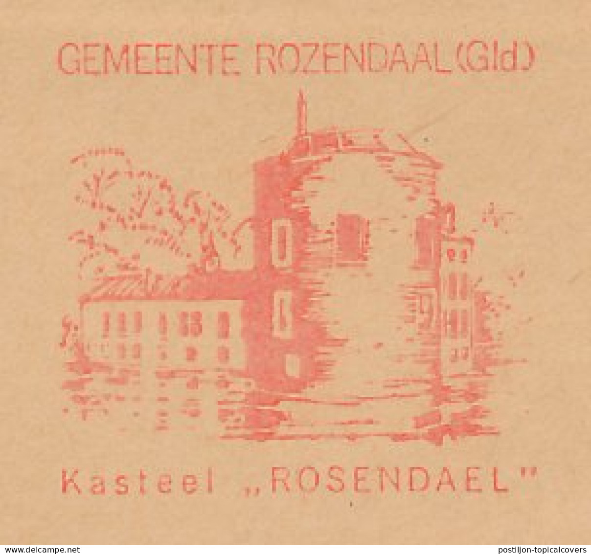 Meter Cover Netherlands 1967 Castle Rosendael - Rozendaal - Kastelen
