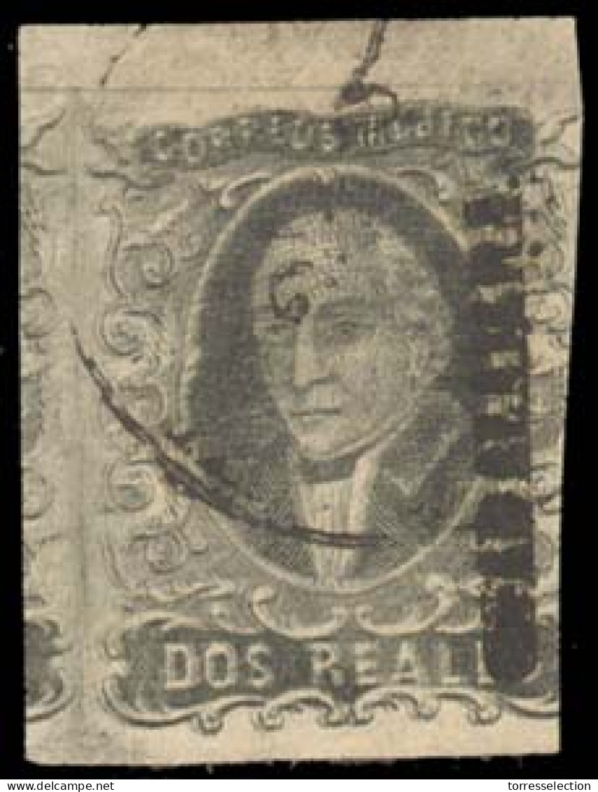 MEXICO. Sc. 8º. 2rs Black/pink, Narrow Setting. Guadalajara Name + Cds. Sch. 297. Stamp Presents A Total DOUBLE Print. E - Messico