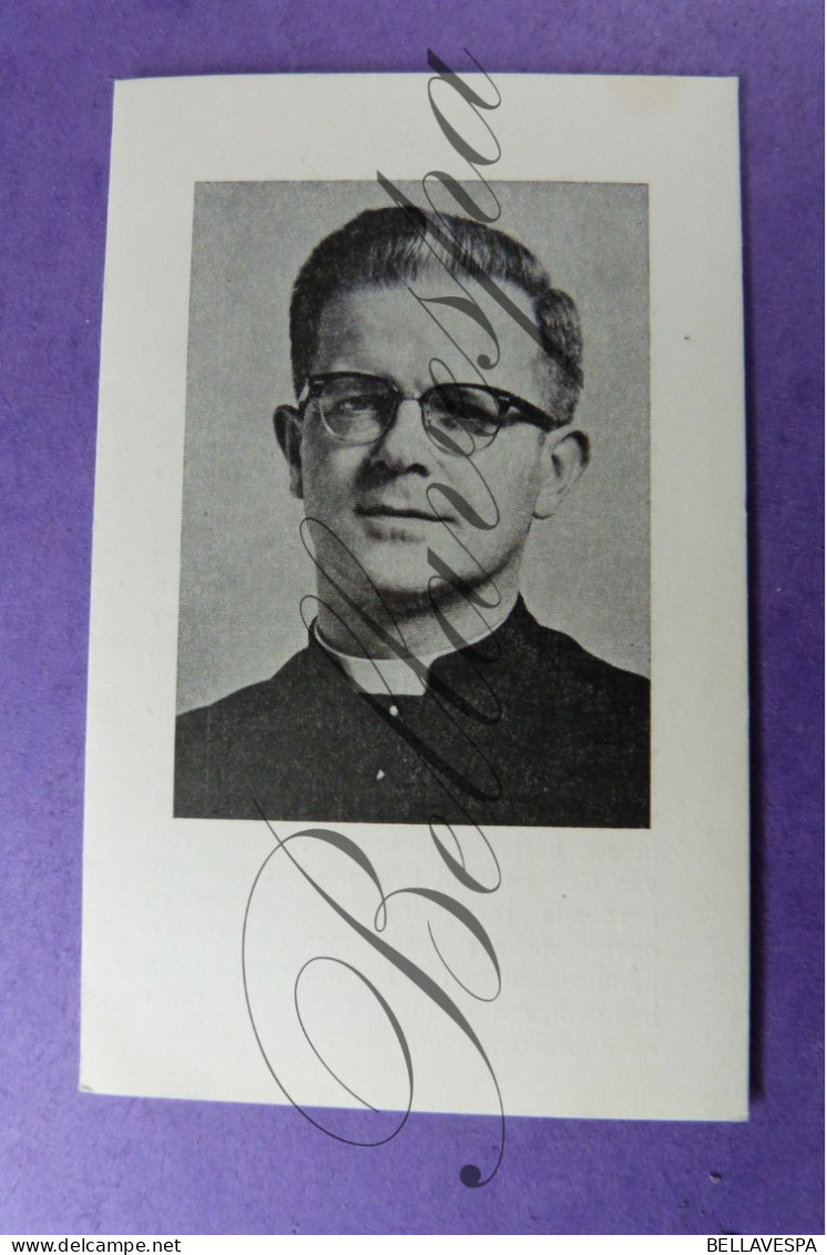 Pater Priester Jozef BERTEN Missionaris Missie  St Andries Brugge 1924- Borgerhout 1974 Wilrijk 1976 - Esquela