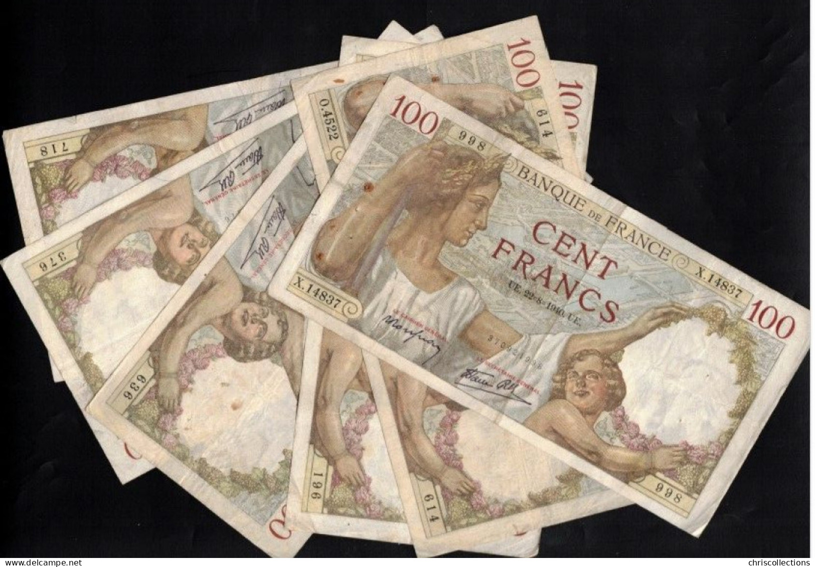 FRANCE - Lot De 15 Billets Français - 100F SULLY - - 100 F 1939-1942 ''Sully''