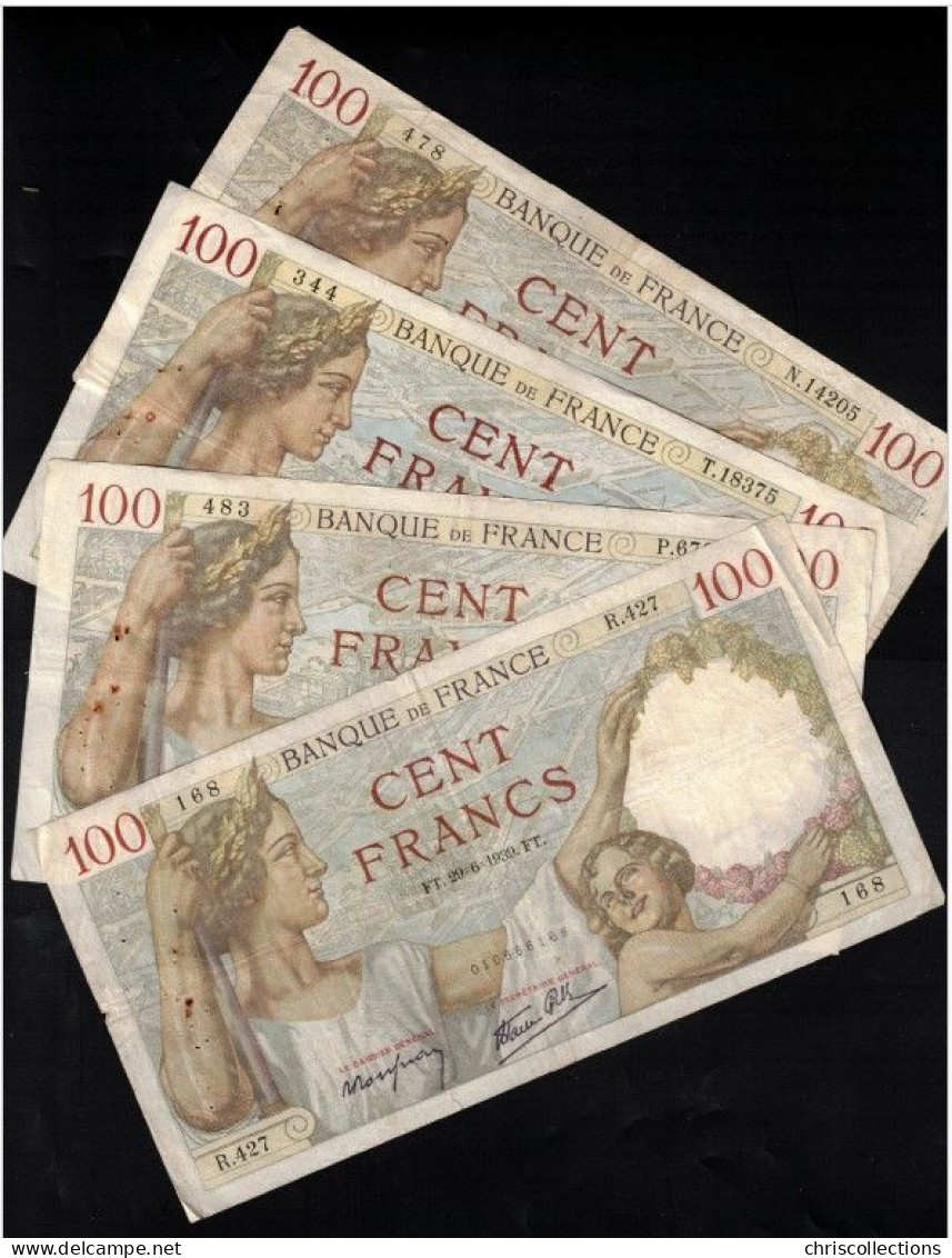 FRANCE - Lot De 15 Billets Français - 100F SULLY - - 100 F 1939-1942 ''Sully''