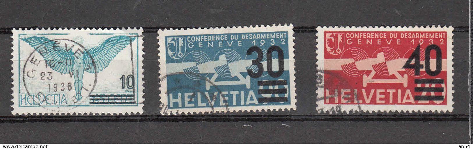 PA  1935/38 N° F20-F22-F23-F25   OBLITERES          CATALOGUE SBK - Oblitérés