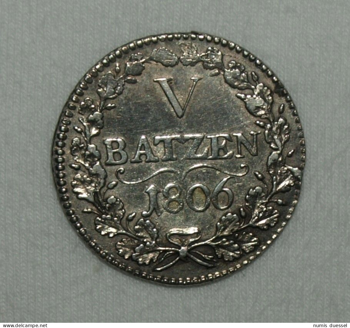 Silber/Silver Schweiz/Switzerland/Suisse Luzern/Lucerne 1806, 5 Batzen VZ/XF - Lucerna