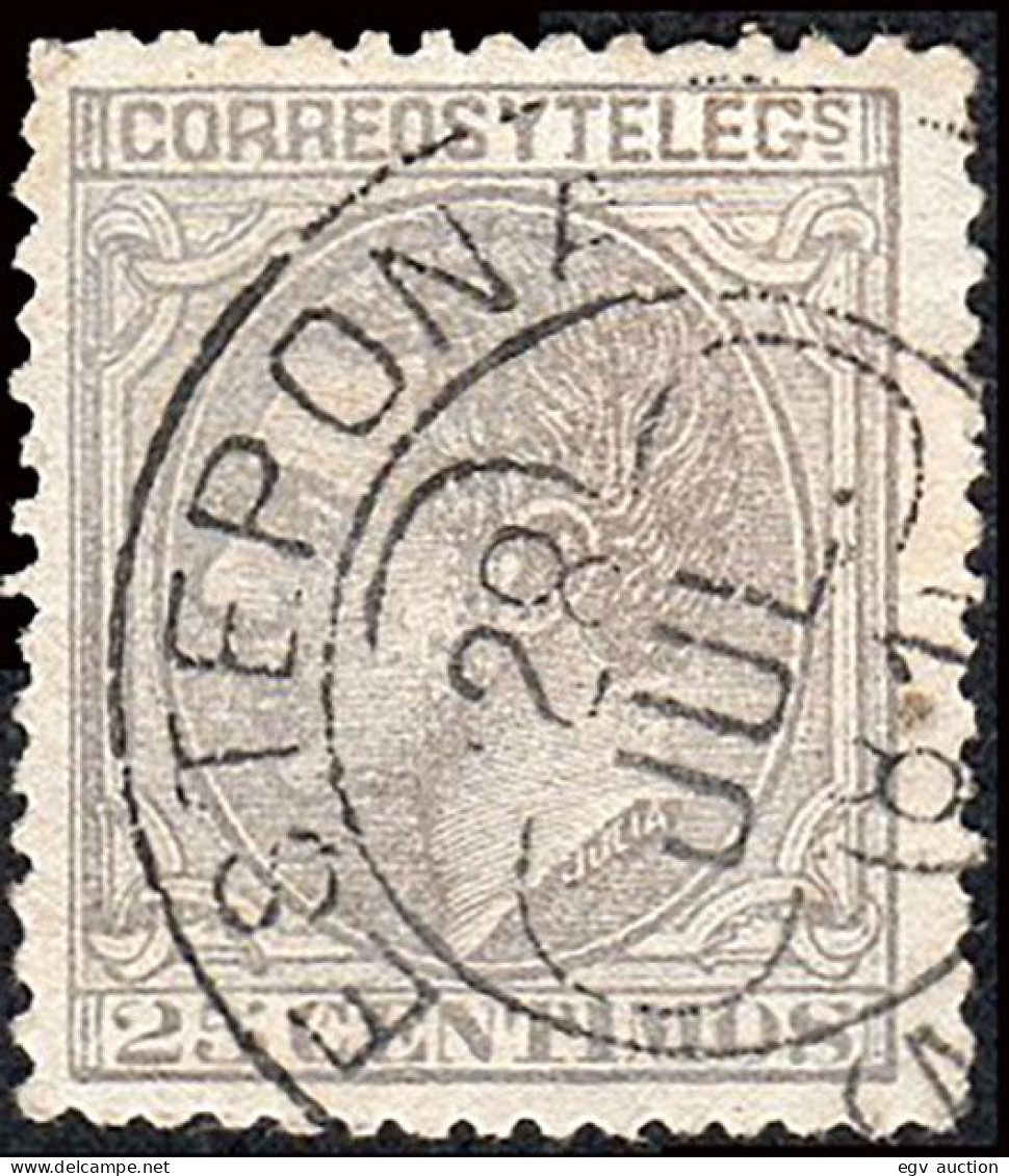 Málaga - Edi O 204 - 25 Cts.- Mat Trébol "Estepona" - Used Stamps