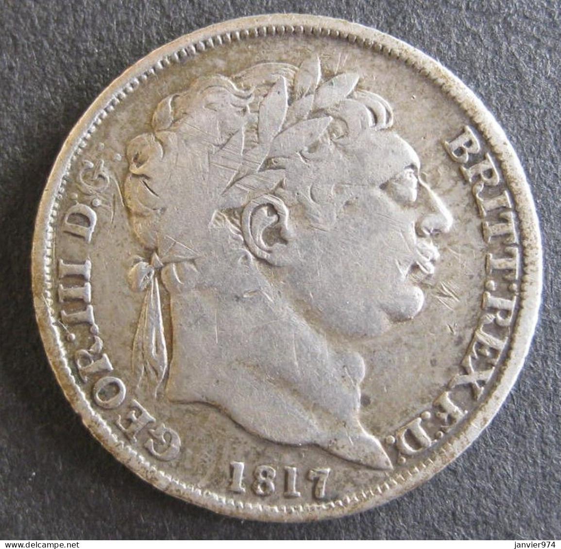 Grande Bretagne. 6 Pence 1817 George III, En Argent. KM# 665 - H. 6 Pence