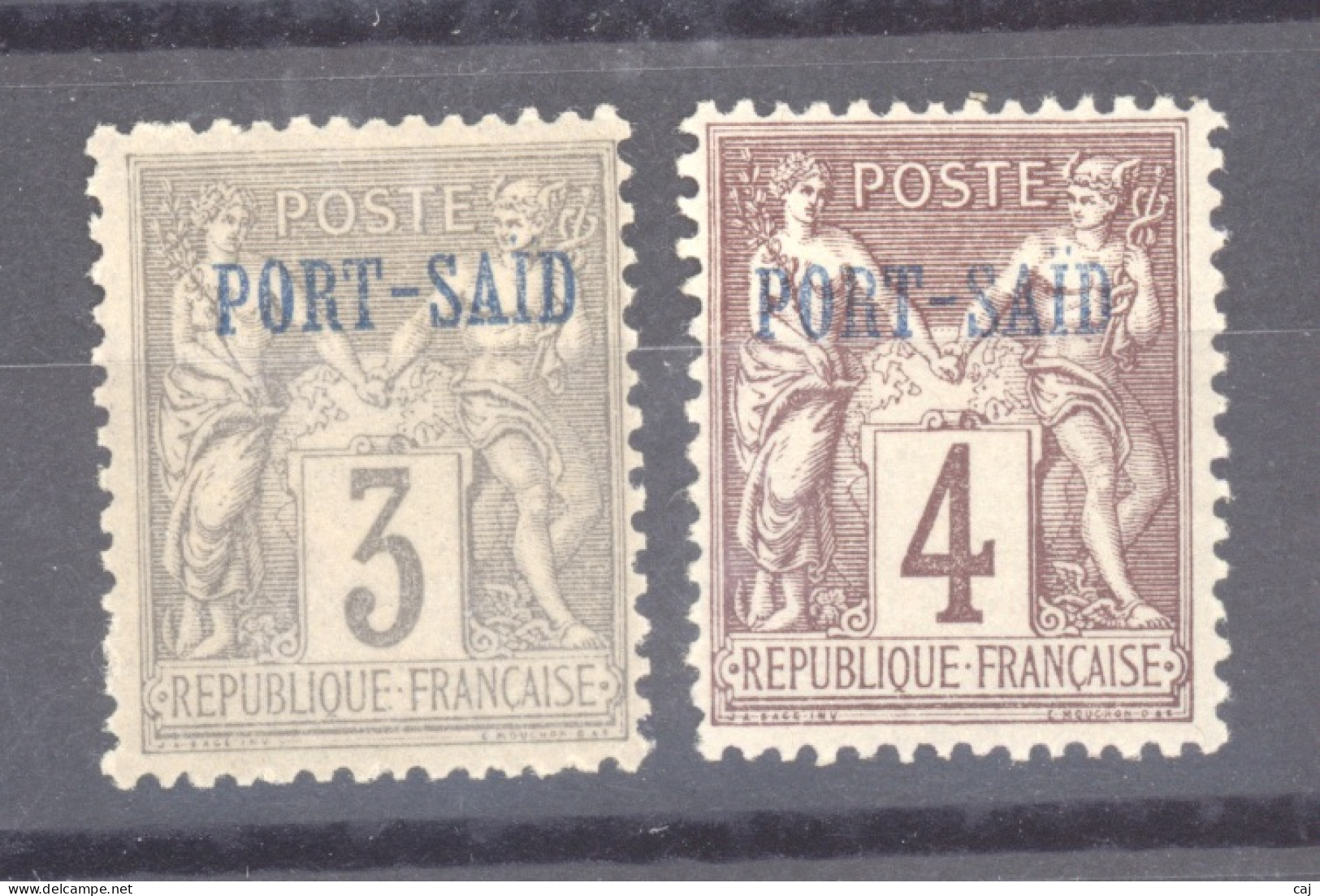 Port Saïd  :  Yv  3-4  * - Unused Stamps