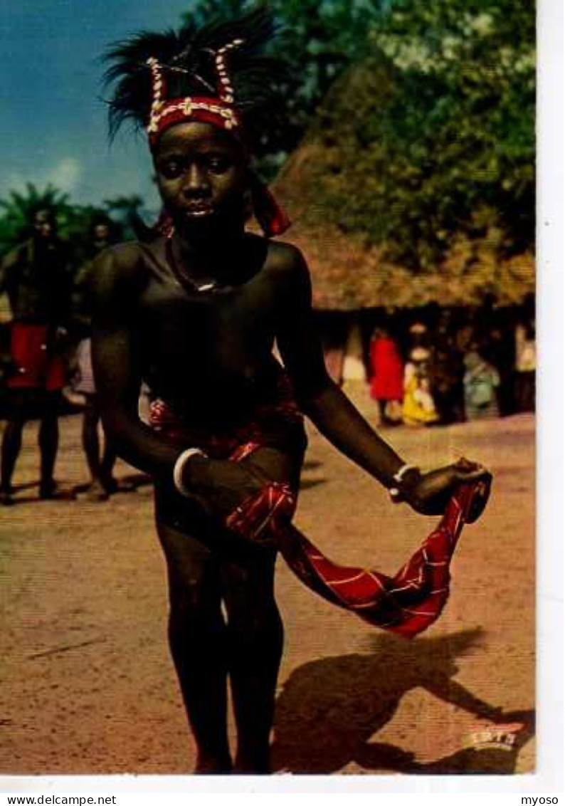 Afrique En Couleurs Danseuse Au Mouchoir, Femme Seins Nus - Ohne Zuordnung