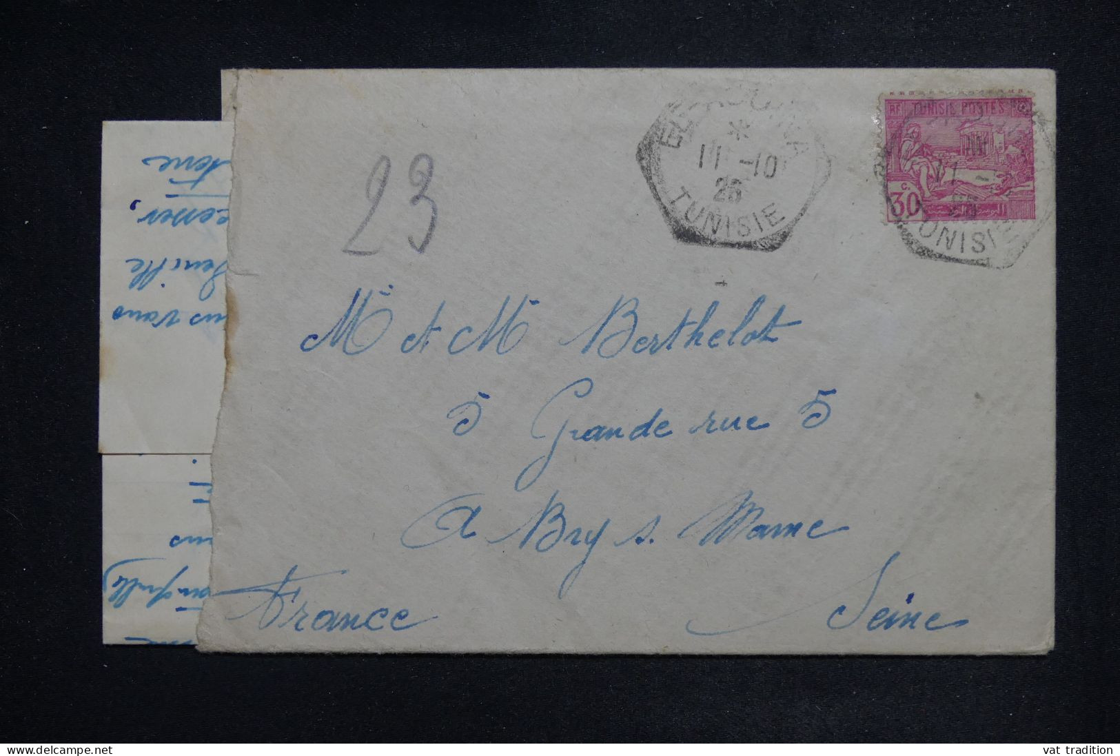 TUNISIE - Enveloppe + Contenu Pour La France En 1925 ( 4ème Groupe D'Aviation )  - L 150734 - Covers & Documents