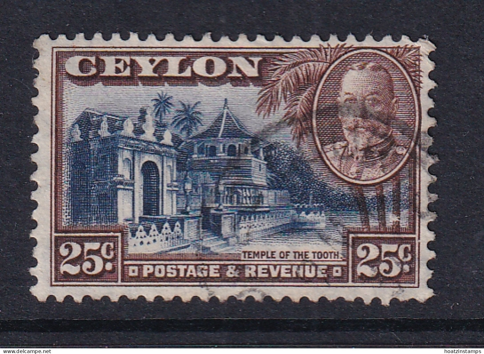 Ceylon: 1935/36   KGV - Pictorial  SG375   25c    Used  - Ceylan (...-1947)