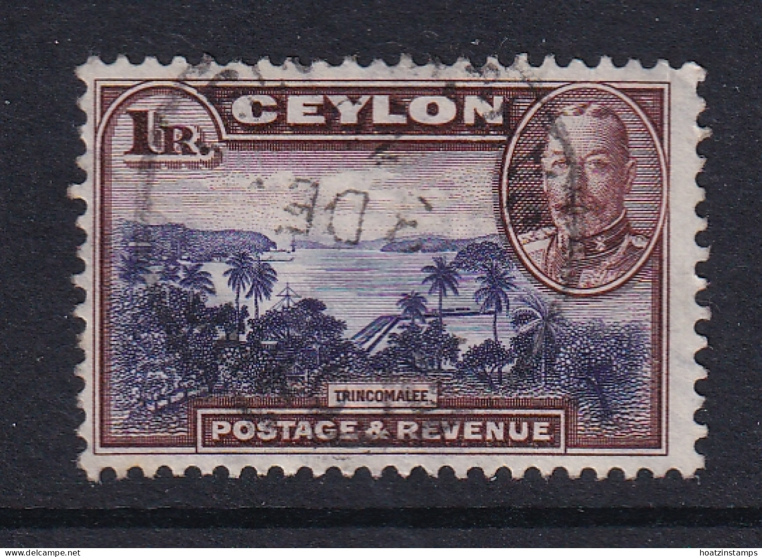 Ceylon: 1935/36   KGV - Pictorial  SG378   1R    Used  - Ceylon (...-1947)