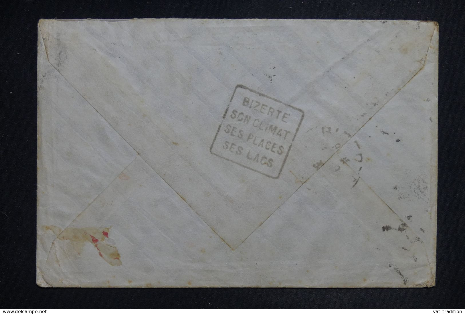 TUNISIE - Enveloppe De Bizerte Pour Bizerte En 1938 - L 150735 - Storia Postale