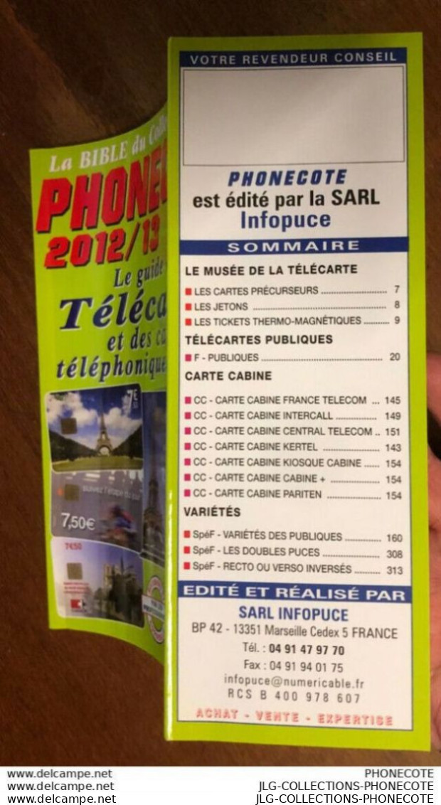 TÉLÉCARTE CATALOGUE PHONECOTE 2012/13 VOL1 NEUF LE PLUS RÉCENT TÉLÉCARTES PUBLIQUES TARJETA SCHEDA TELEFONKARTE - 1987