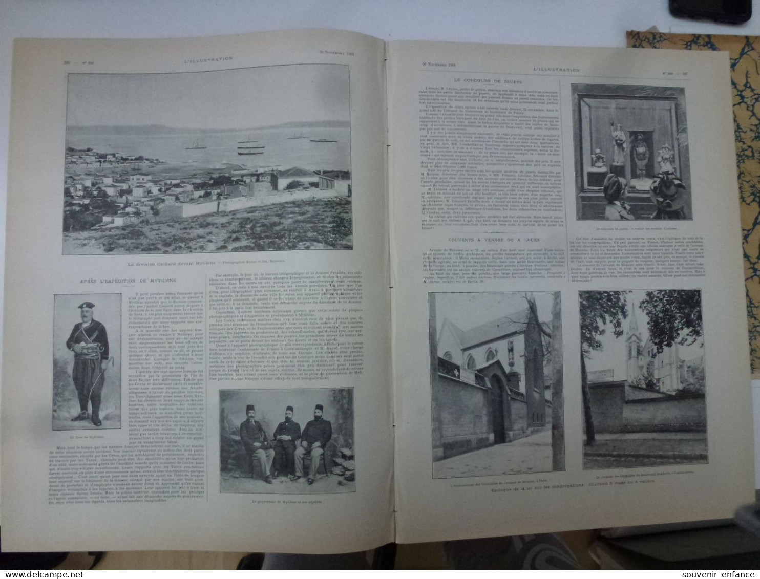 L'Illustration Novembre 1901 Chine Chemin De Fer Saint Sépulcre Jérusalem Expédition Mytilène Famine Aux Indes - L'Illustration