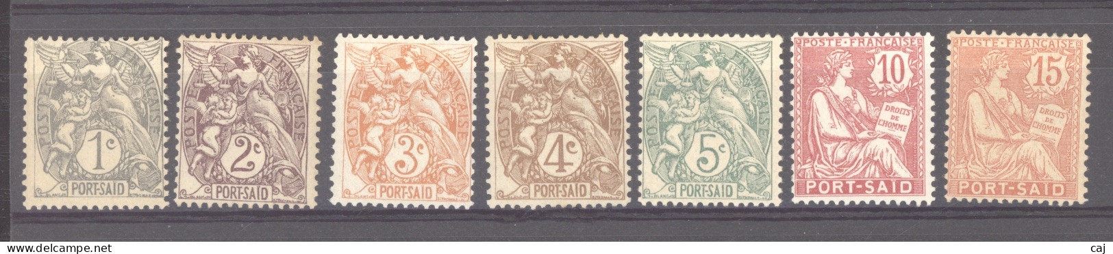 Port Saïd  :  Yv  20-26  * - Unused Stamps