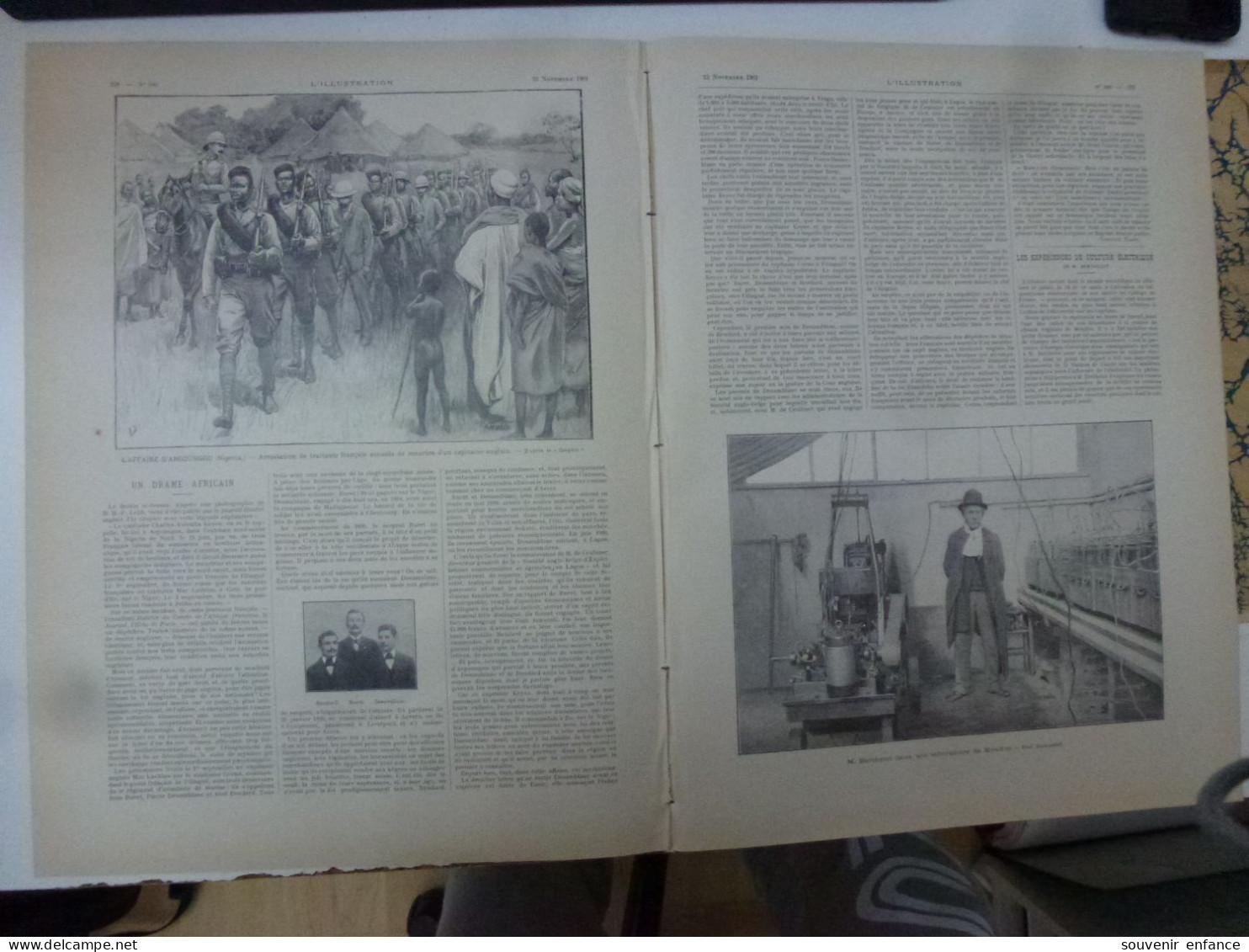 L'Illustration Novembre 1901 Bureau Central Des Télégraphes Marché Du Temple Affaire D'Argoundou Meudon Berthelot - L'Illustration