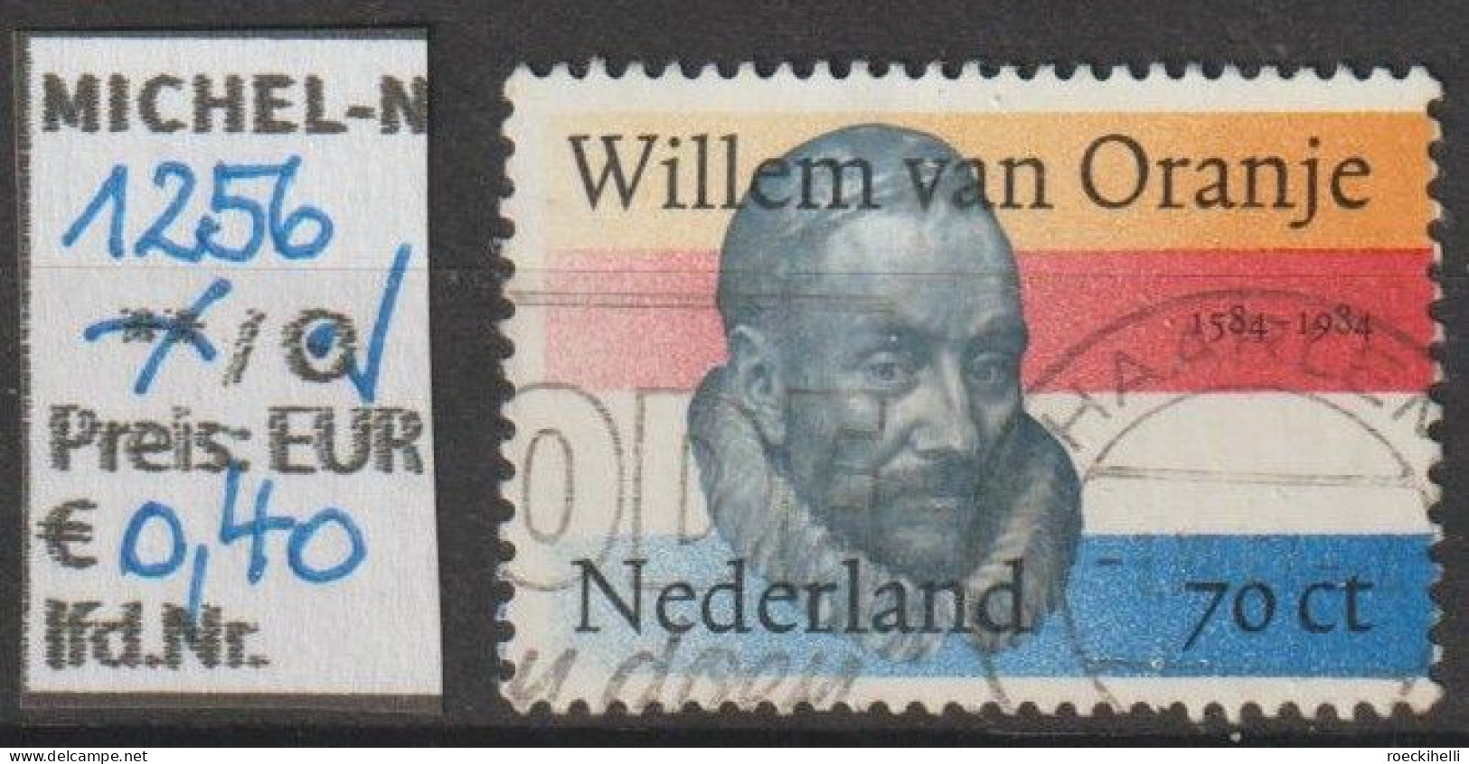 1984 - NIEDERLANDE - SM "400. Todestag V. Prinz Wilhelm I. .." 70 C Mehrf. - O Gestempelt - S.Scan (1256o Nl) - Gebraucht