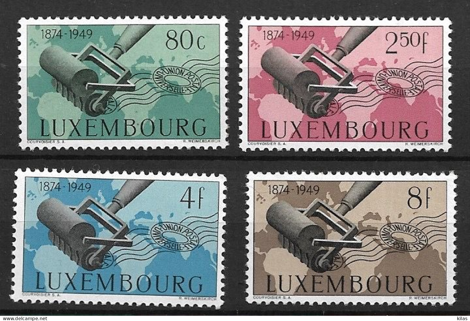 LUXEMBOURG 1949 75Th ANNIVERSARY OF THE U.P.U. MNH - U.P.U.