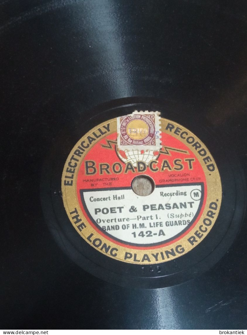 Broadcast Poet & Peasant Band Of HM Life Guards Bakeliet Plaat - Formatos Especiales