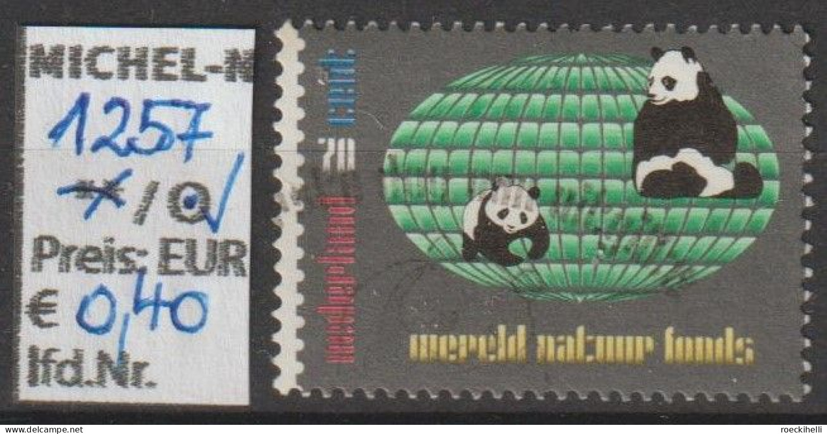 1984 - NIEDERLANDE - SM "World Wide Fund For Nature (WWF)" 70 C Mehrf. - O Gestempelt - S.Scan (1257o Nl) - Oblitérés