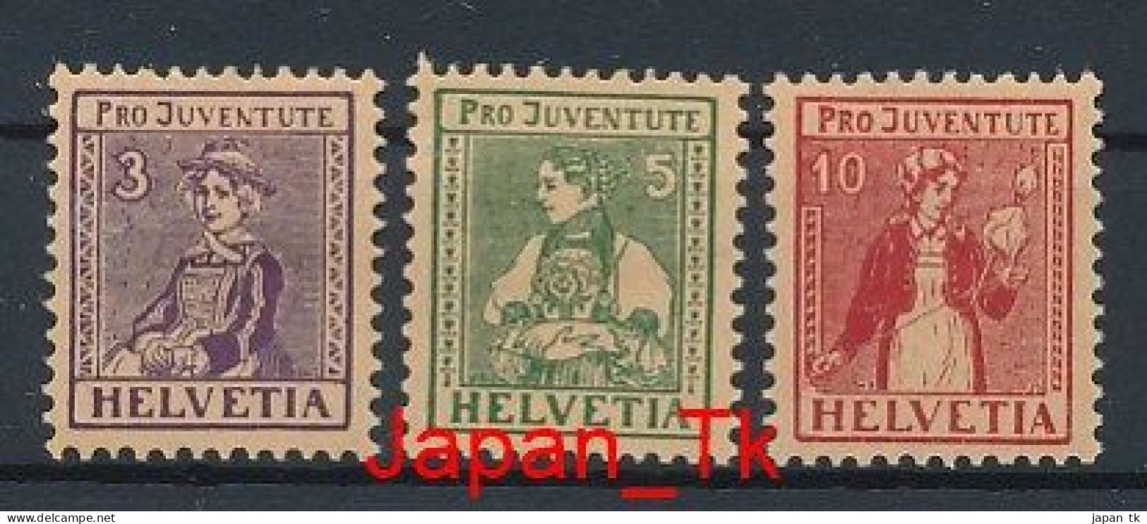 SCHWEIZ Mi. Nr. 133-135 Pro Juventute  - Siehe Scan - MNH - Nuovi