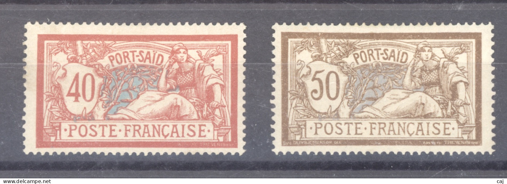 Port Saïd  :  Yv  30-31  * - Unused Stamps