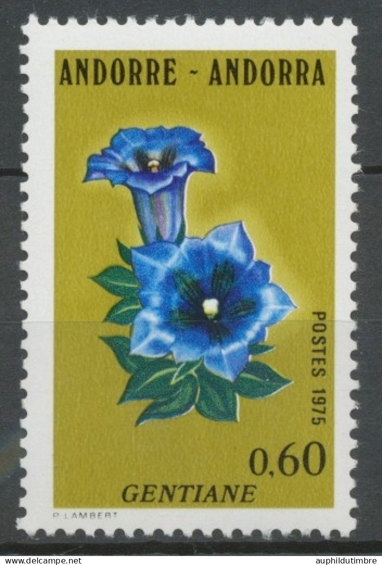 Andorre FR N°245 60c Gentiane NEUF** ZA245 - Unused Stamps