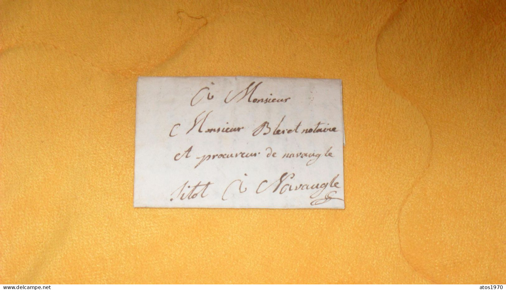 LETTRE ANCIENNE DE 1794 ?.../ A IDENTIFIER DEPART ?..POUR NAVAUGLE BELGIQUE ?.. - 1794-1814 (Période Française)