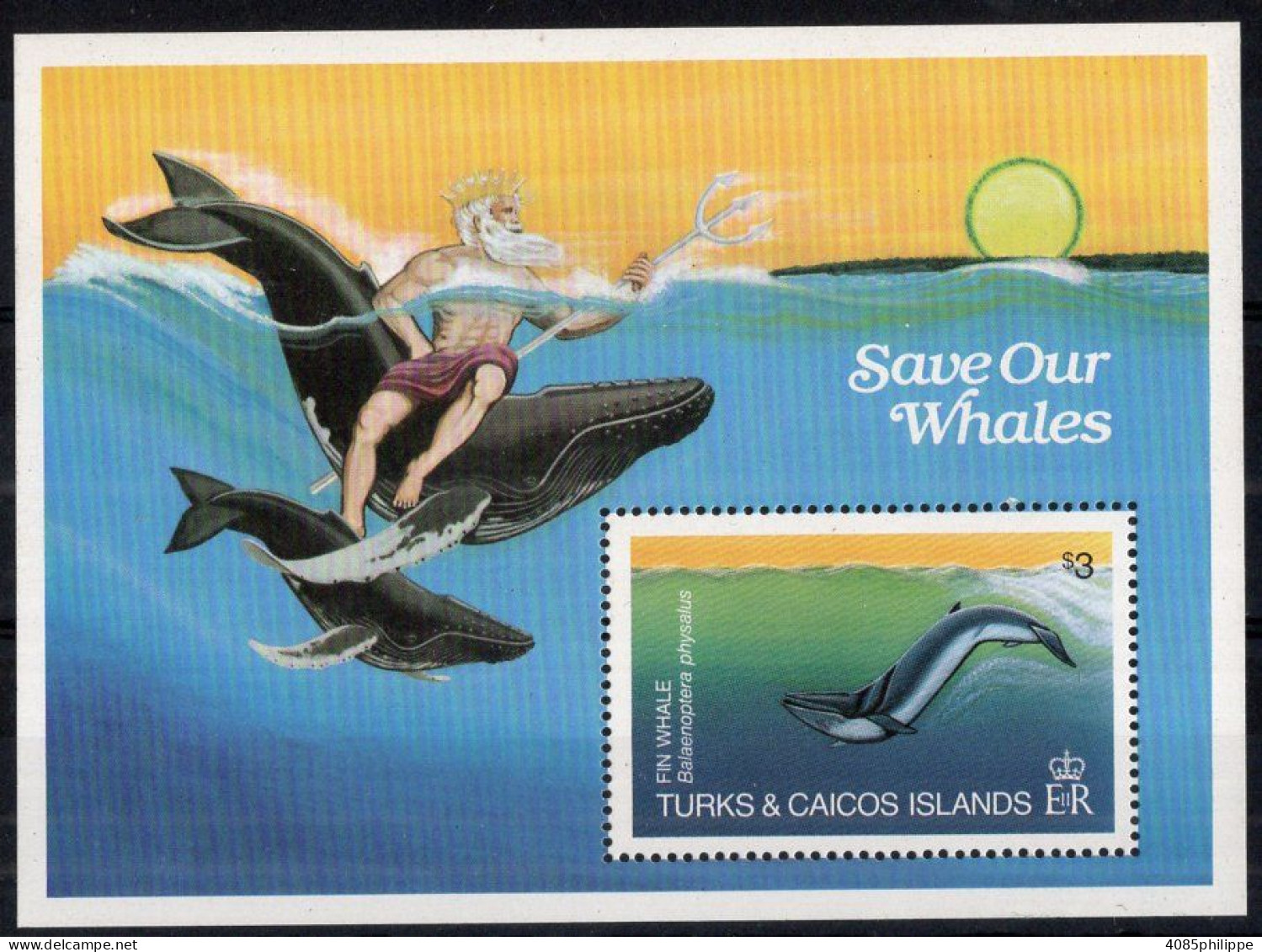 TURKS & CAICOS  BF**  Save Our Whales 1983  Neufs Sans Charnières TB - Turcas Y Caicos