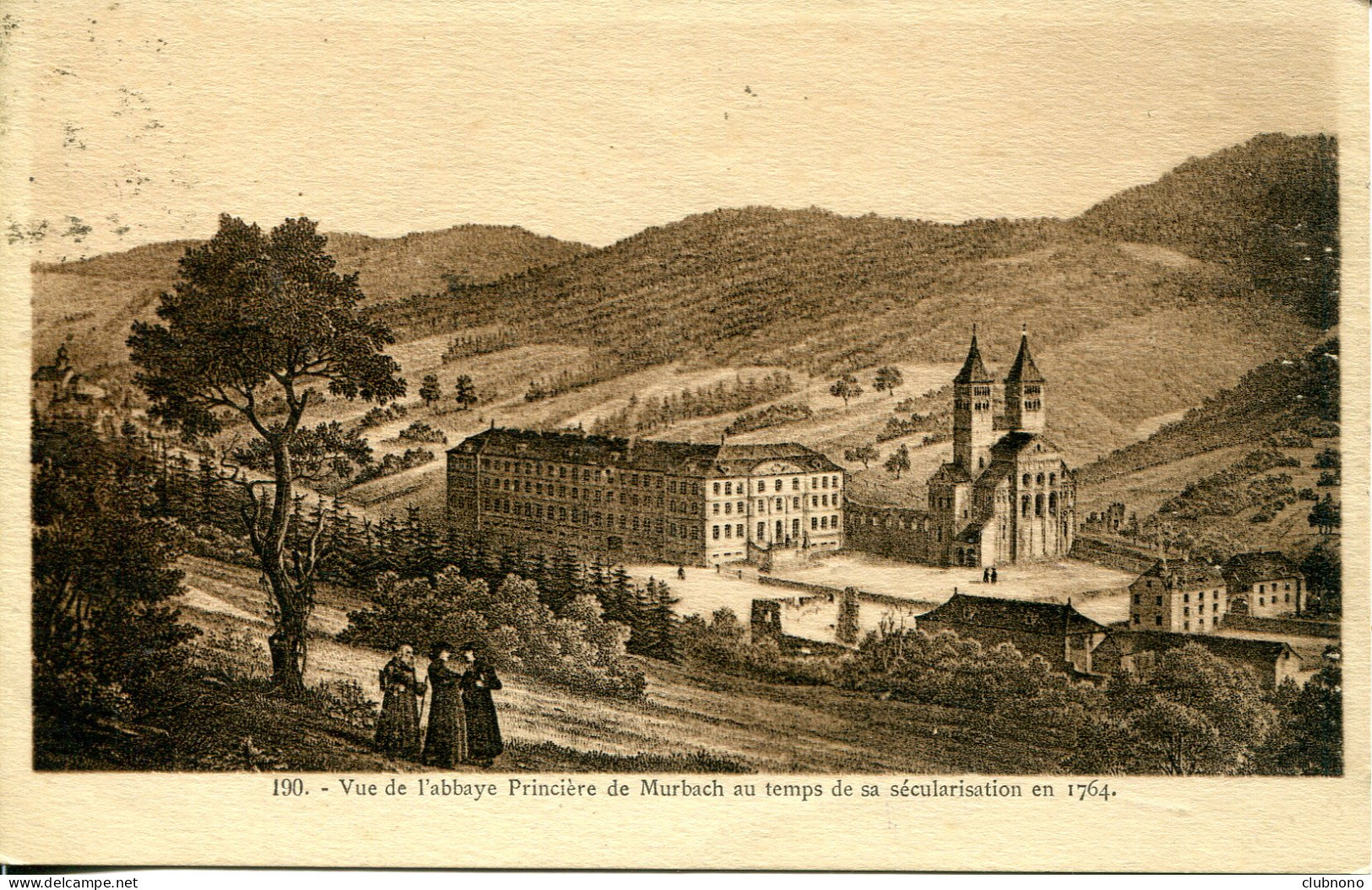 CPA -  MURBACH - VUE DE L'ABBAYE PRINCIERE - Murbach