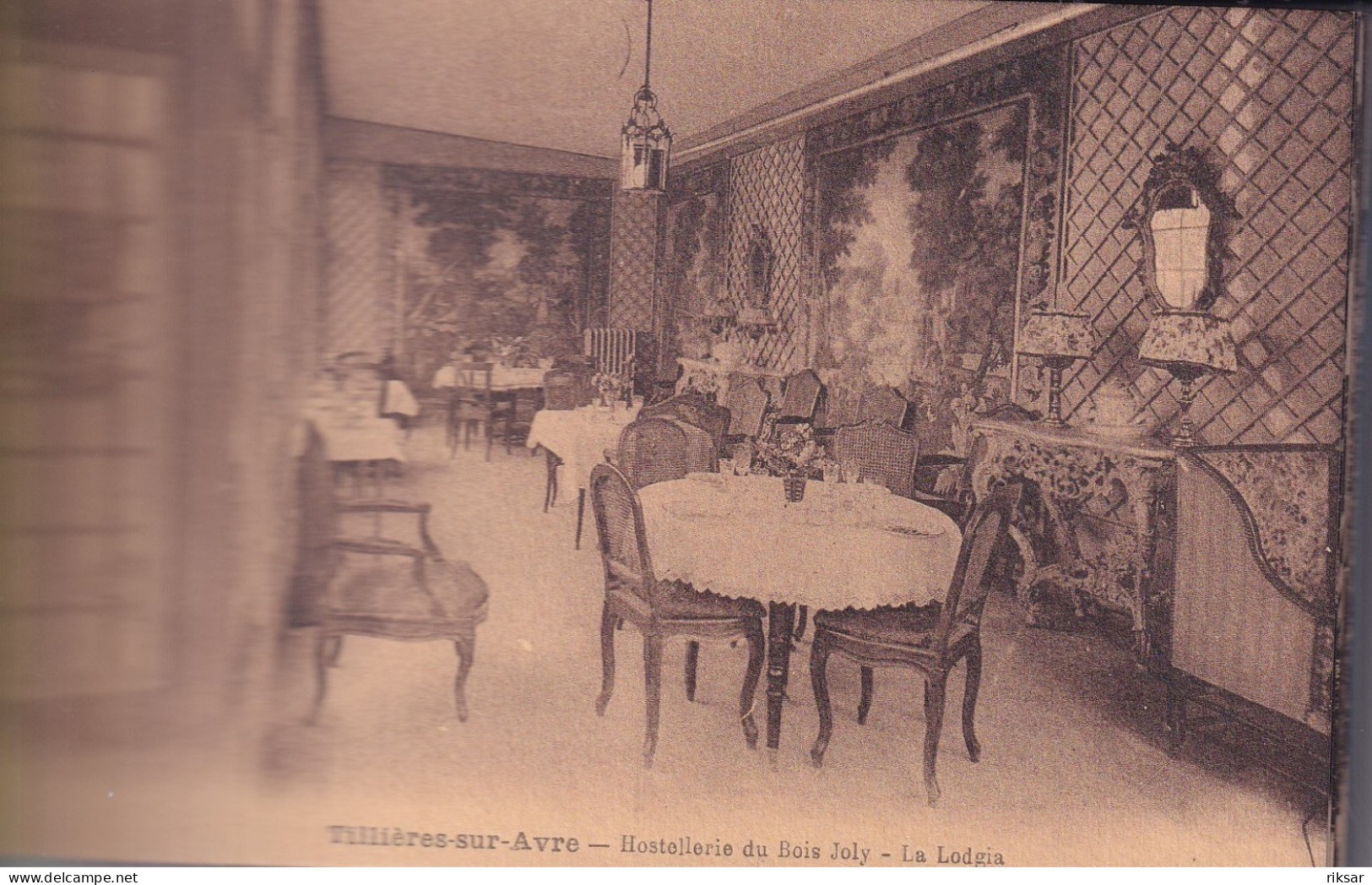 TILLIERES SUR AVRE(CARNET DE 12 CARTES) HOSTELLERIE DU BOIS JOLY - Le Neubourg