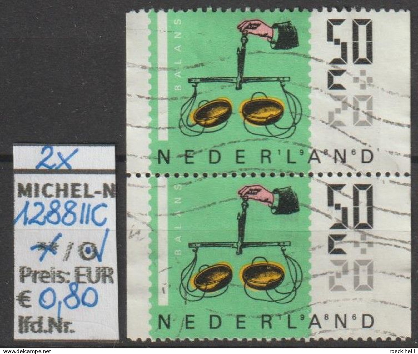 1986 - NIEDERLANDE - SM "Sommermarken - ...Fürsorge" 50+20 C Mehrf. - O Gestempelt - S.Scan (1288IICo X2 Nl) - Usati