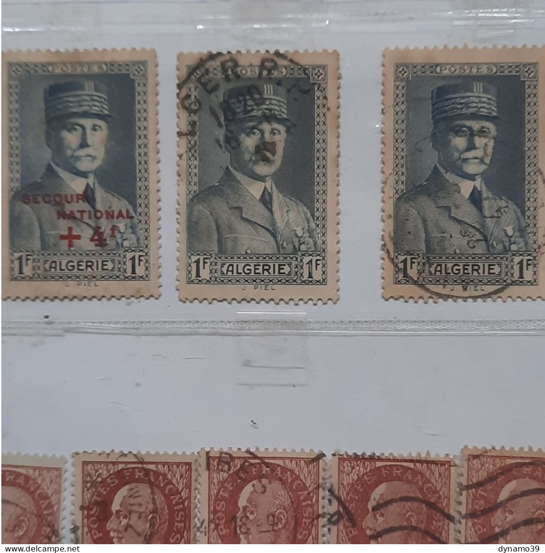 02K8 LOT DE TIMBRES LE MARECHAL PETAIN FRANCE INDOCHINE ALGERIE - 1941-42 Pétain