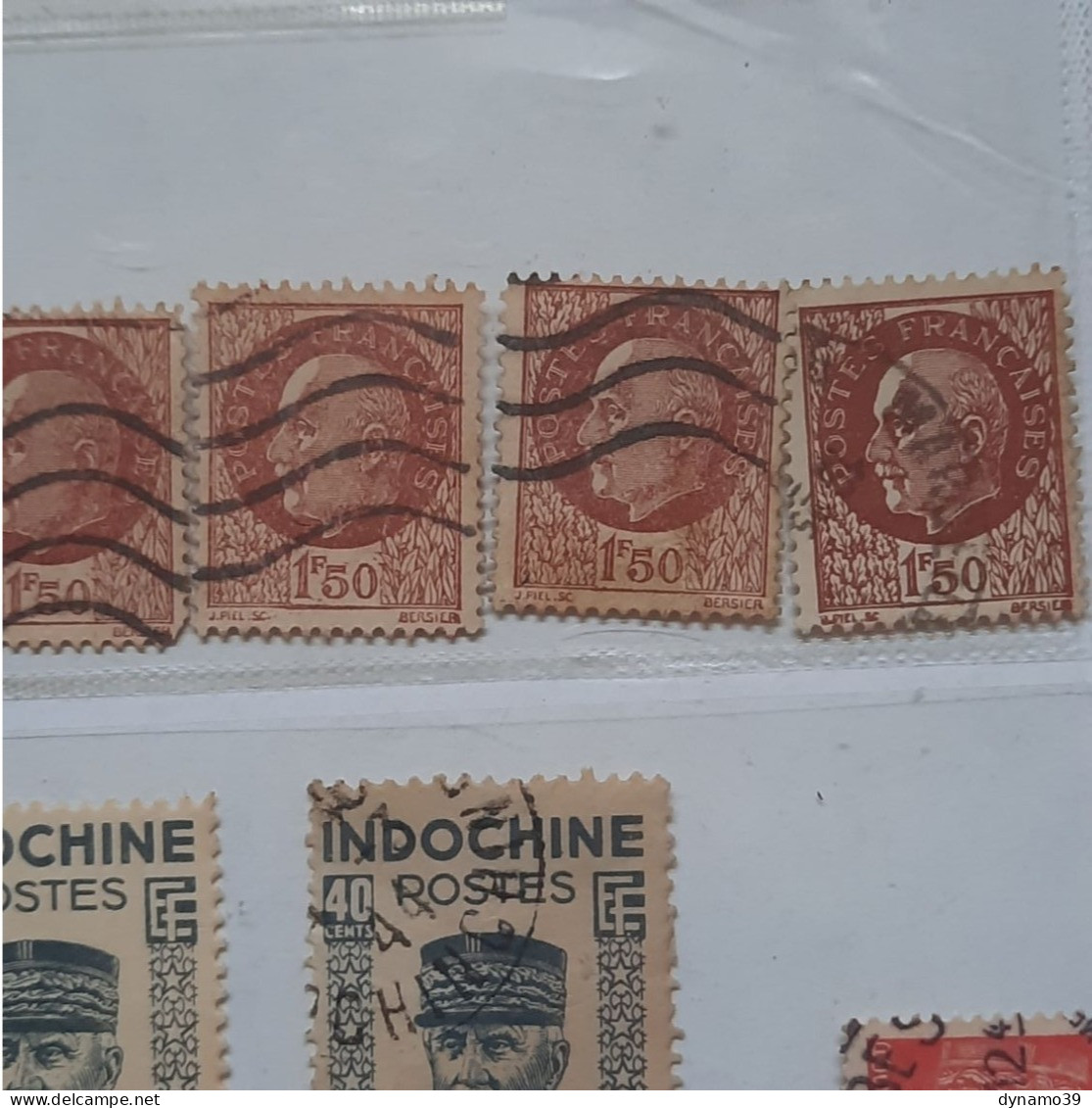 02K8 LOT DE TIMBRES LE MARECHAL PETAIN FRANCE INDOCHINE ALGERIE - 1941-42 Pétain