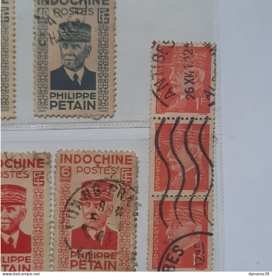 02K8 LOT DE TIMBRES LE MARECHAL PETAIN FRANCE INDOCHINE ALGERIE - 1941-42 Pétain