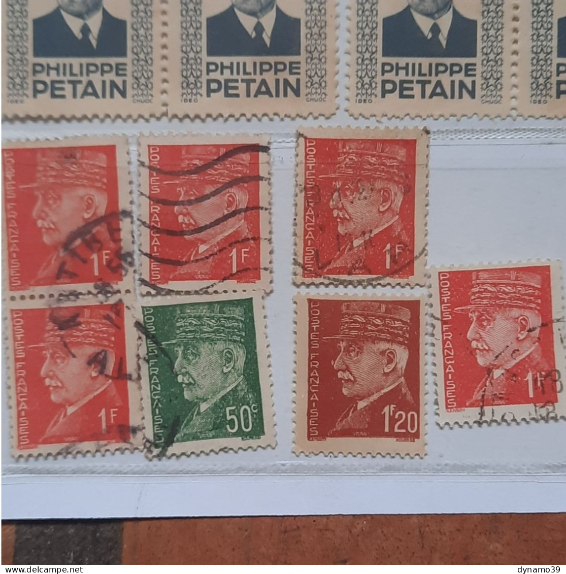 02K8 LOT DE TIMBRES LE MARECHAL PETAIN FRANCE INDOCHINE ALGERIE