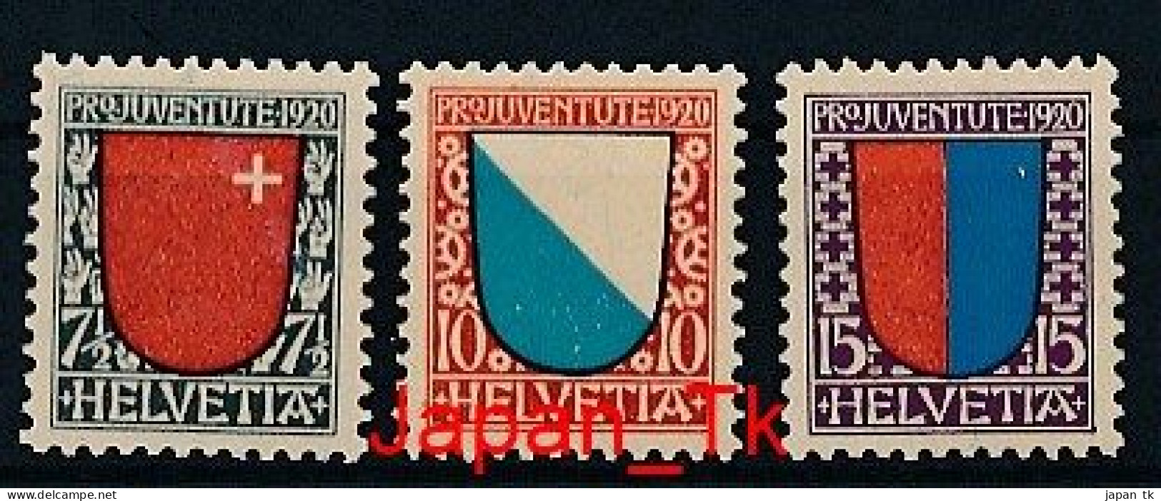 SCHWEIZ Mi. Nr. 153-155 „Pro Juventute“: Wappen - Siehe Scan - MNH - Nuovi