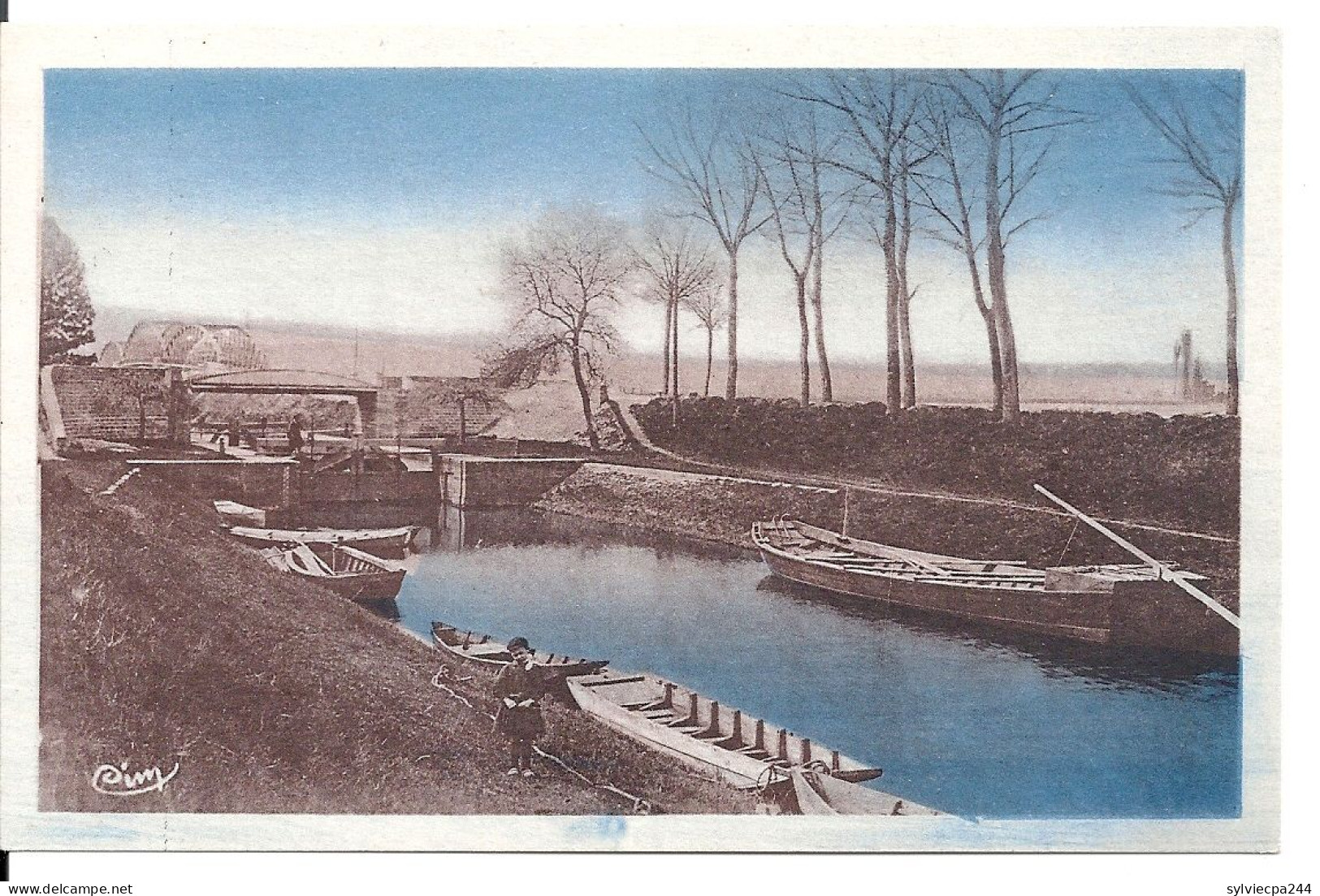 CPA 01 PONT DE VAUX - LE CANAL PRES DU PONT DE FLEURVILLE - Pont-de-Vaux