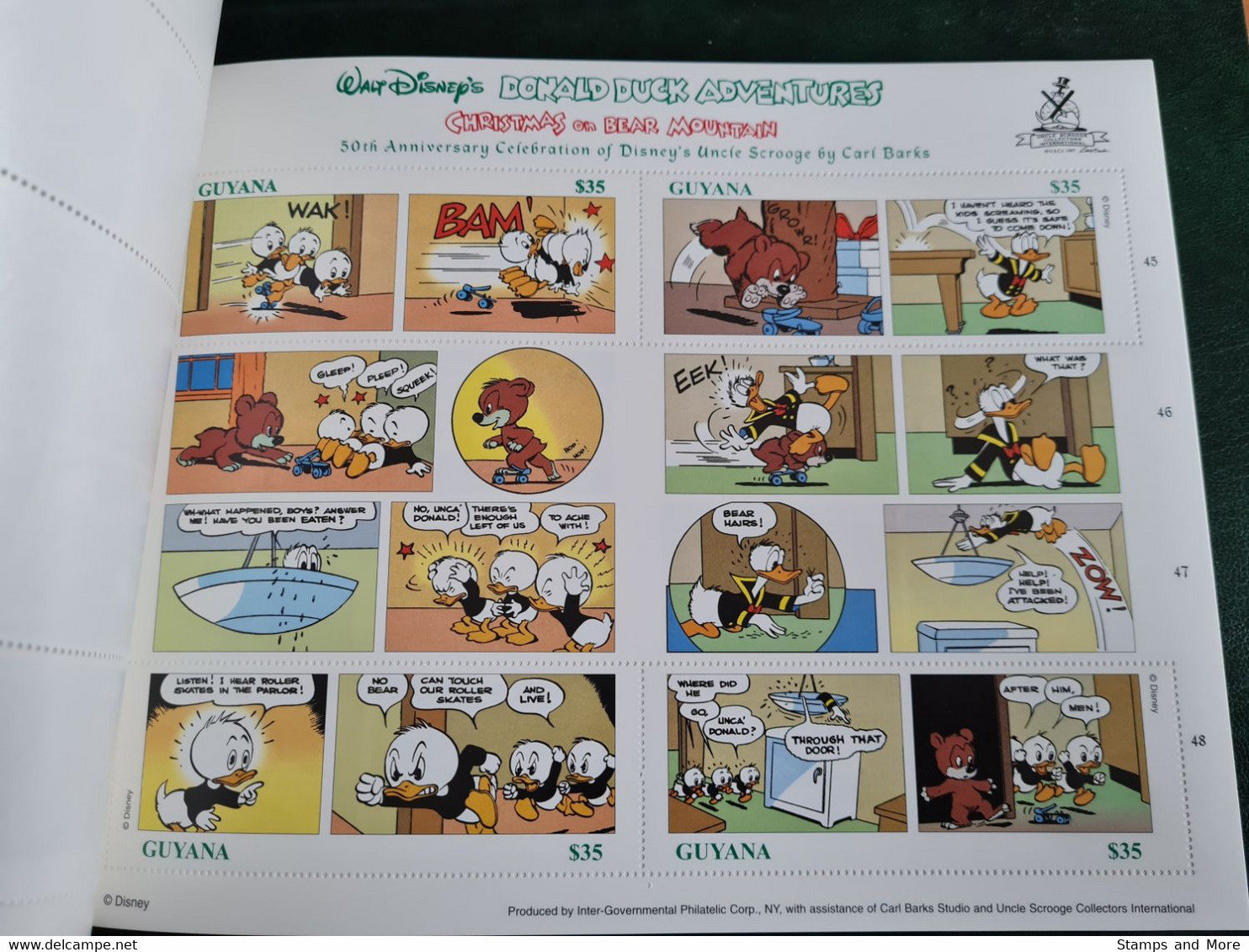Guyana 1998 booklet with Mi 6249-6290 MNH FIRST DISNEY COMIC BOOK IN POSTAGE STAMPS