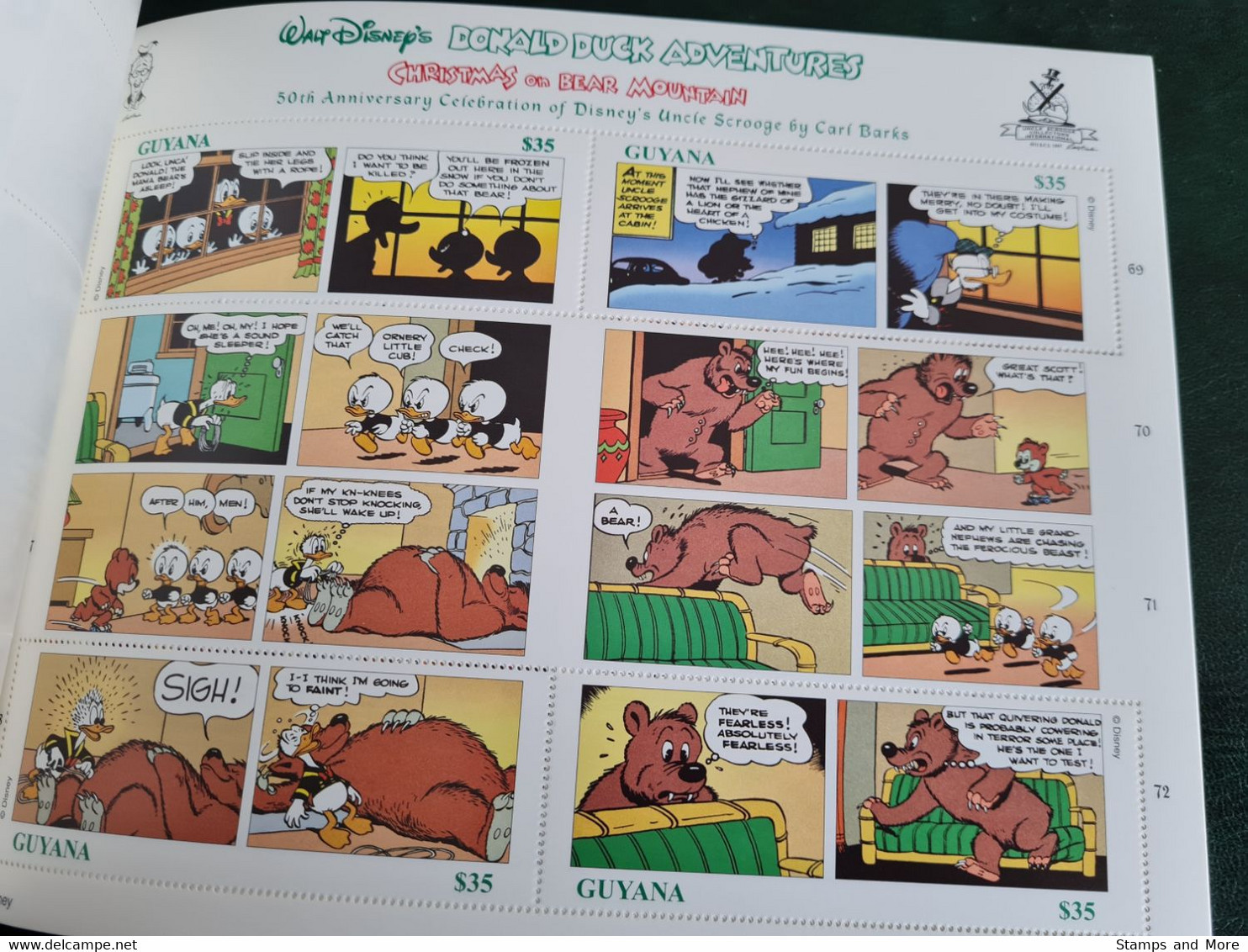 Guyana 1998 booklet with Mi 6249-6290 MNH FIRST DISNEY COMIC BOOK IN POSTAGE STAMPS