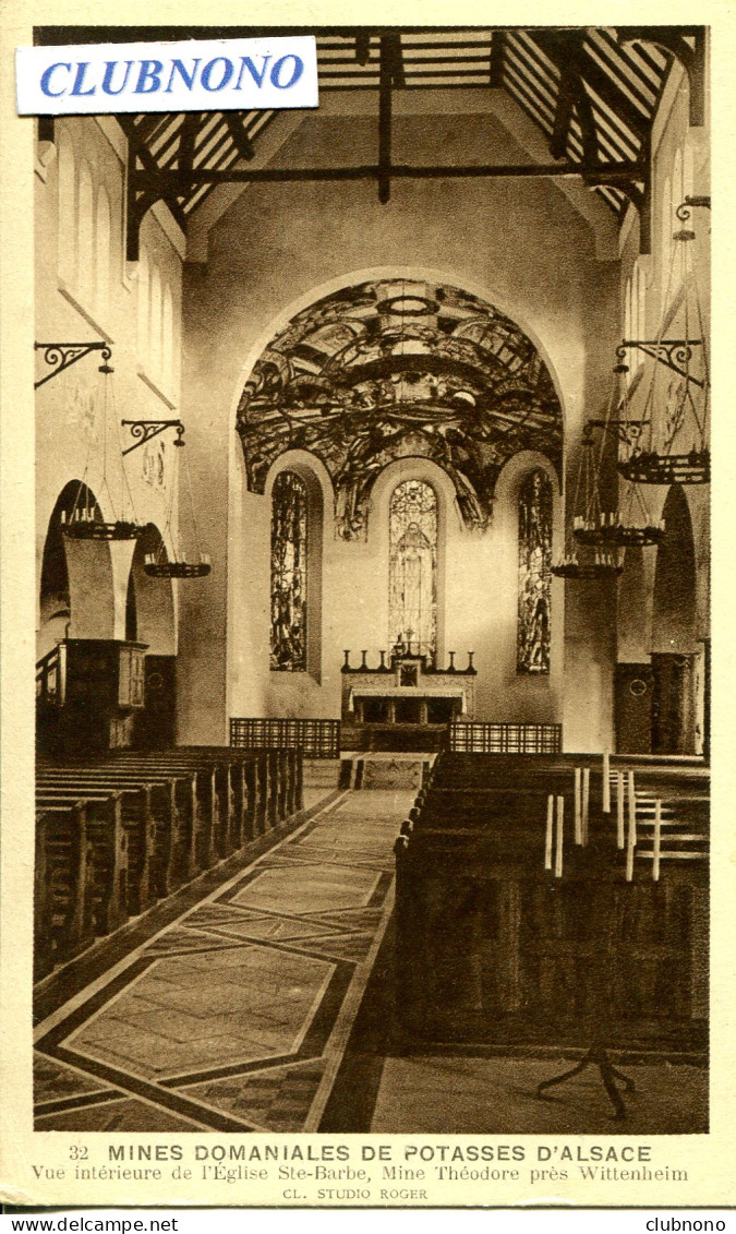 CPA -  VITTENHEIM - EGLISE SAINTE-BARBE - VUE INTERIEURE - Wittenheim