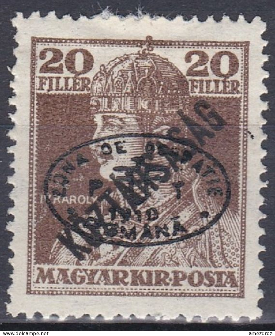 Hongrie Debrecen 1919 Mi 58c * Roi Charles IV    (A11) - Debrecen