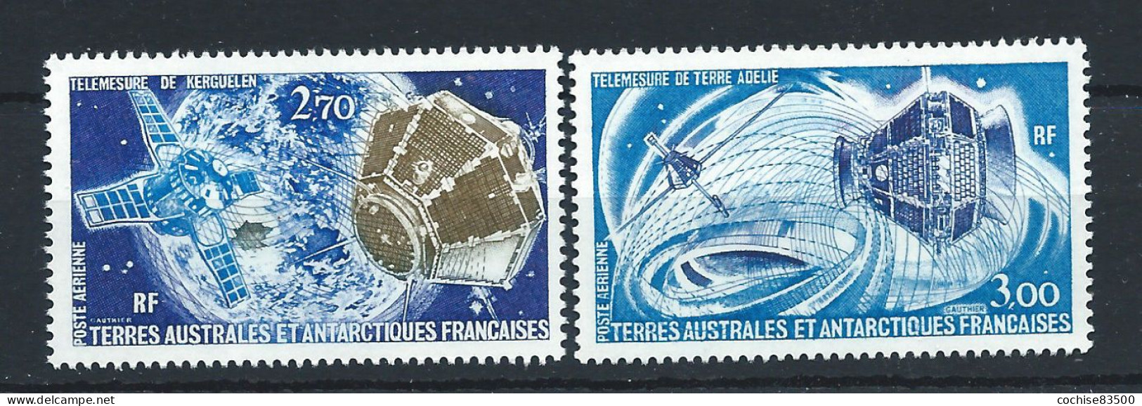 T.A.A.F. PA N°49/50** (MNH) 1977 - Espace "Satellites" - Nuevos