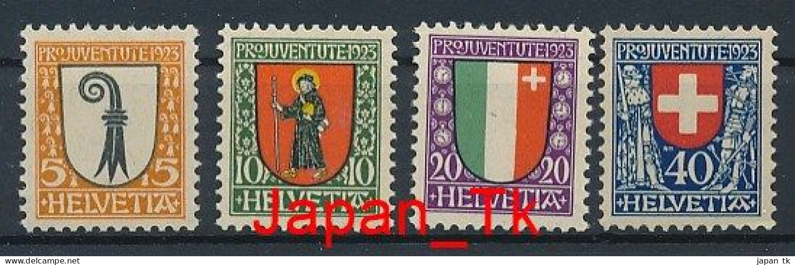 SCHWEIZ Mi. Nr. 185-188 „Pro Juventute“: Wappen - Siehe Scan - MNH - Nuovi