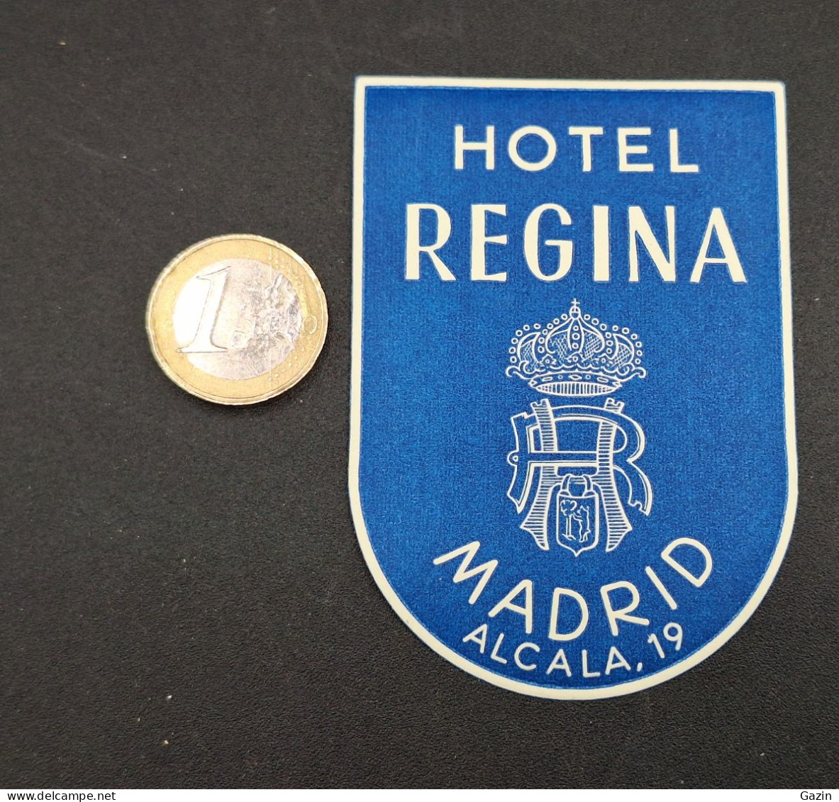 C7/3 -  Hotel Regina* Madrid * Espana * Luggage Lable * Rótulo * Etiqueta - Hotel Labels