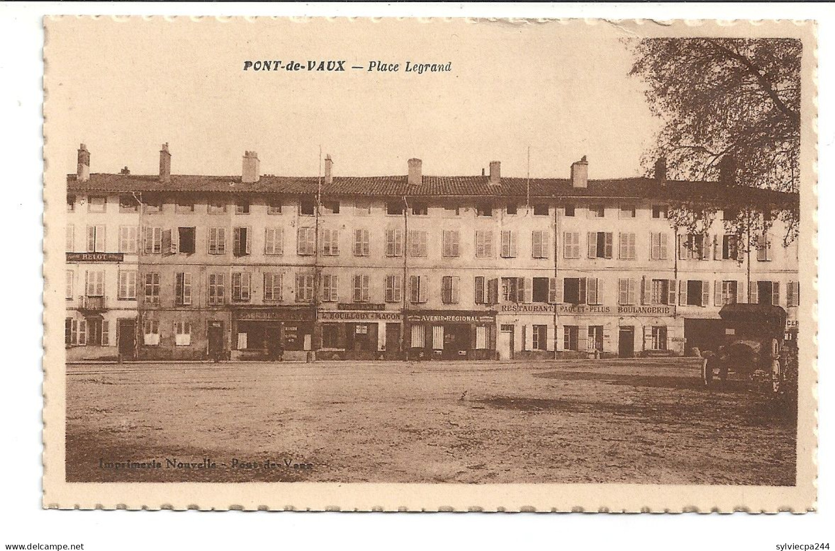 CPA 01 PONT DE VAUX - PLACE LEGRAND - Pont-de-Vaux