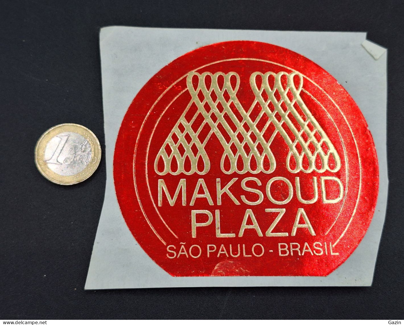 C7/3 - Hotel Maksoud Plaza * São Paulo * Brasil * Luggage Lable * Rótulo * Etiqueta - Hotel Labels