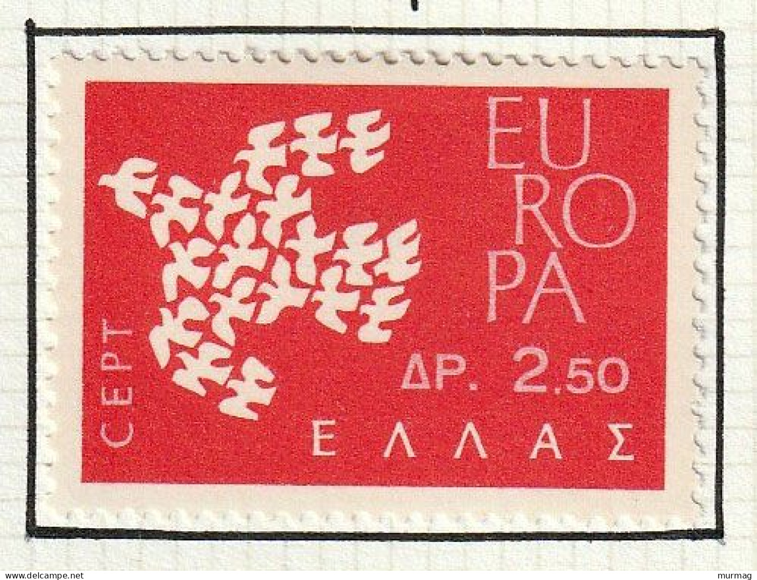 GRECE - Europa, Oiseau Stylisé - Y&T N° 753-754 - 1961 - MH - Nuovi