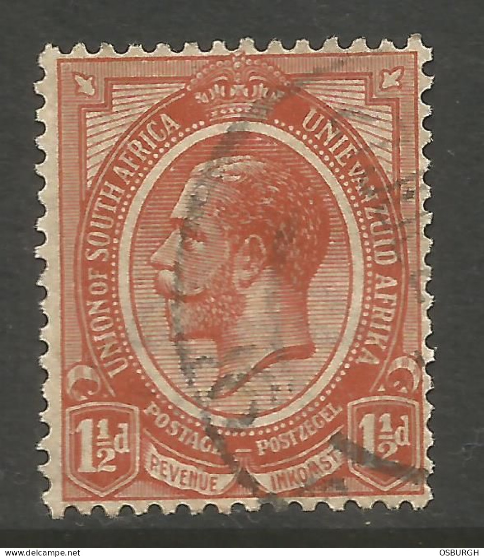 SOUTH AFRICA. GV. 1 ½d USED WITH INVERTED WATERMARK. - Used Stamps