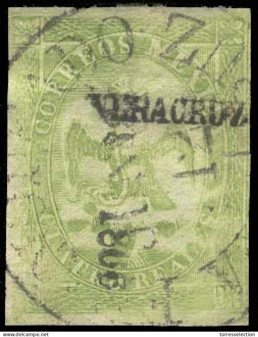 MEXICO. Sc.24º.  5th Period,, Veracruz Name, 38-1866, Cds. Fine. - México